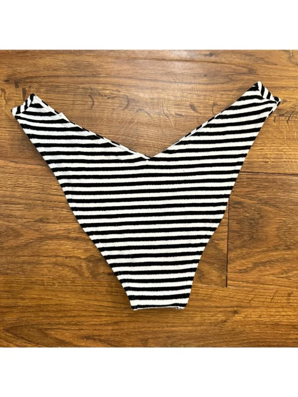 NWT Frankies Bikinis Enzo Terry Striped Bikini Bottoms